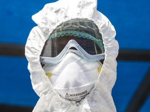 Ebola health worker
