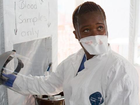 Ebola health worker
