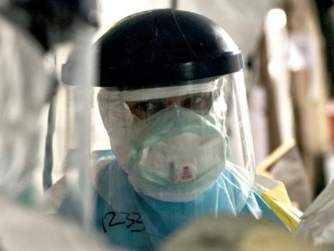 Ebola health worker