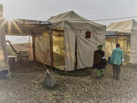 Ebola treatment tents