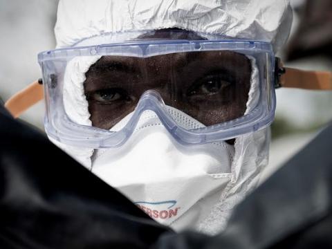 Ebola worker