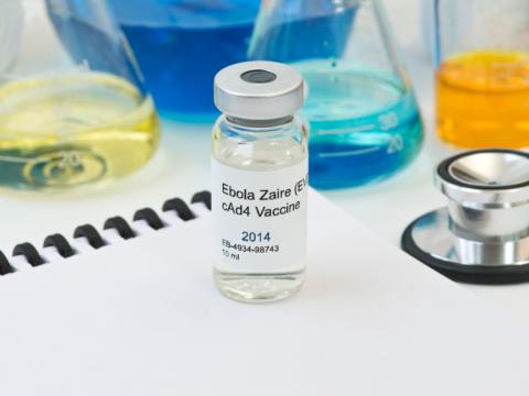 Ebola vaccine vial