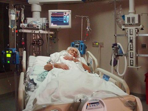 Elderly ICU patient