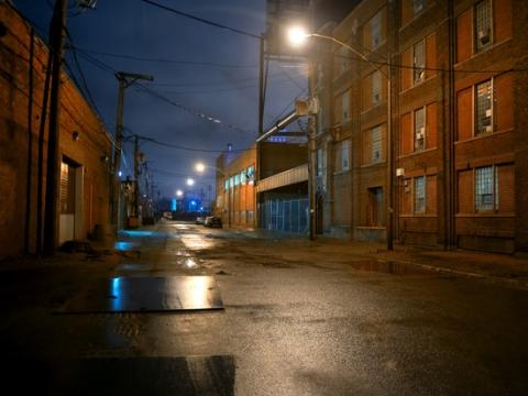 Empty Chicago street