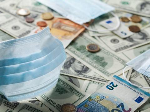 Surgical masks and money