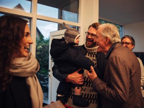 Family visiting for Christmas
