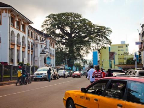 Freetown street scene