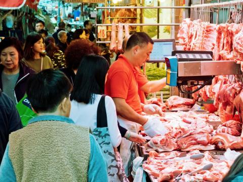 Hong Kong street market