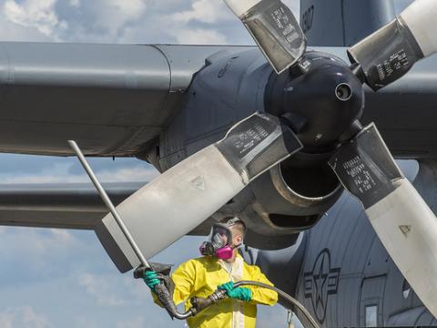 Insecticide plane