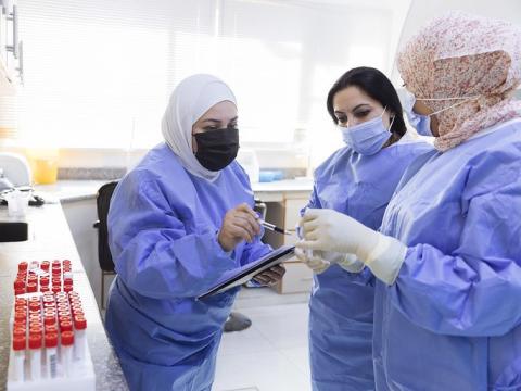 Testing lab technicians