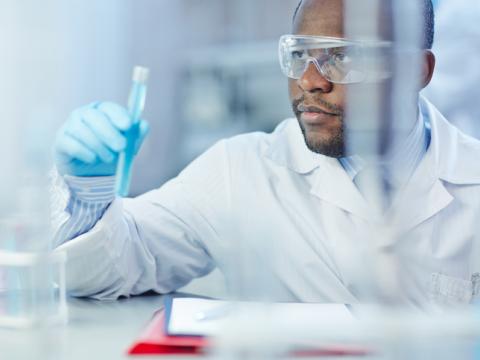 Scientist in laboratory