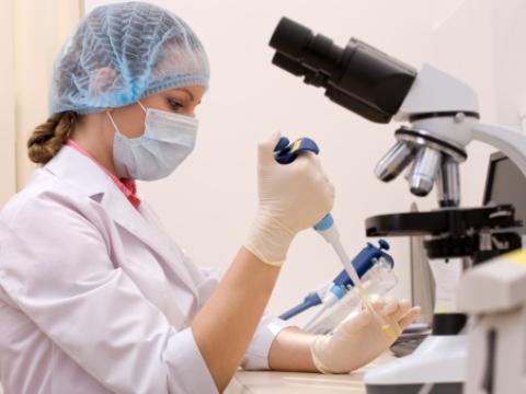 Lab worker