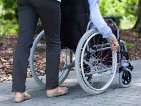 Man in wheelchair