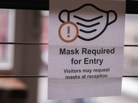 Mask required sign