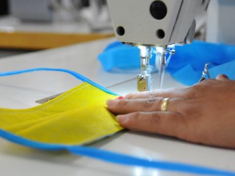 Sewing masks in Brazil