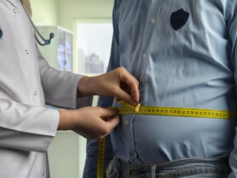 Measuring overweight belly