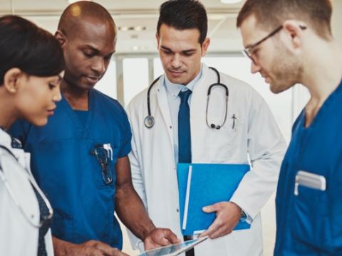 Medical team consult