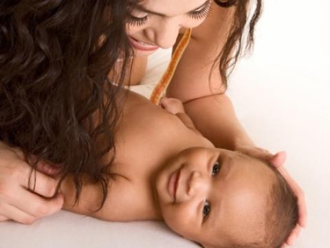 Mom and baby