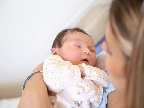 Mother and newborn