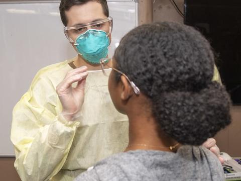 Nasal swabbing