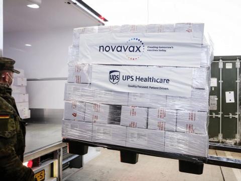 Shipment of Novavax vaccine