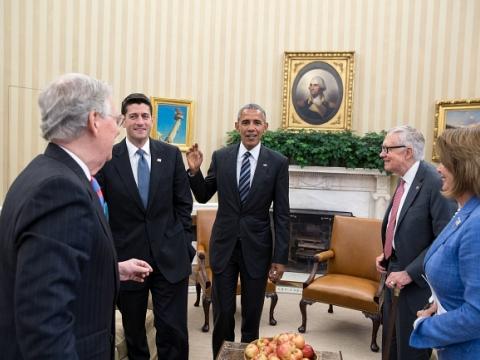 Obama with congressional leaders
