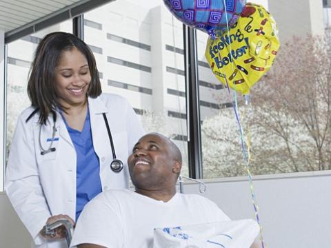 Patient discharged from hospital