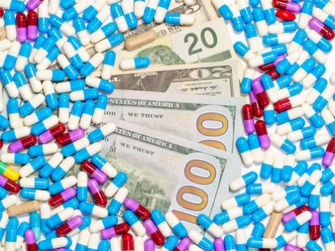 Pills and money