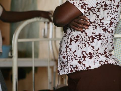 Pregnant African woman