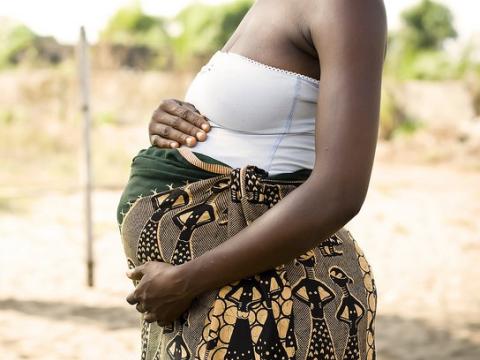 Pregnant woman in Africa