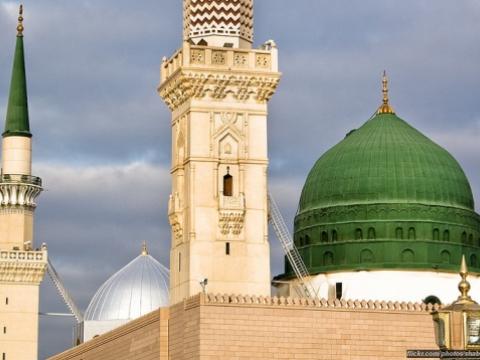 Prophet's Mosque in Medina, Saudi Arabia