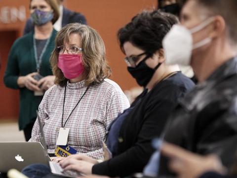 Reports on Election Day in Harrisburg, Pennsylvania