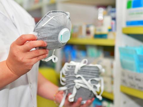 Respirators in pharmacy