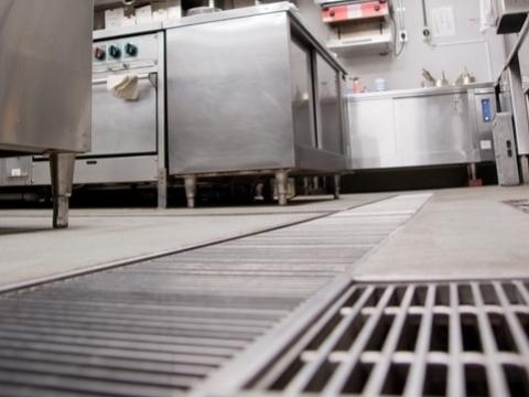 Restaurant kitchen drain