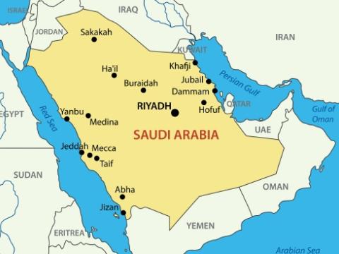Saudi map