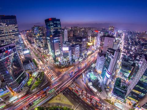 Seoul at night