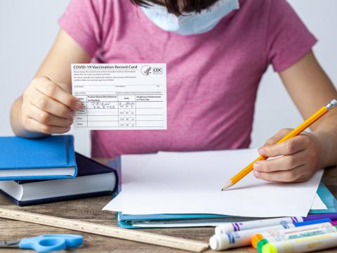 student vaccine card