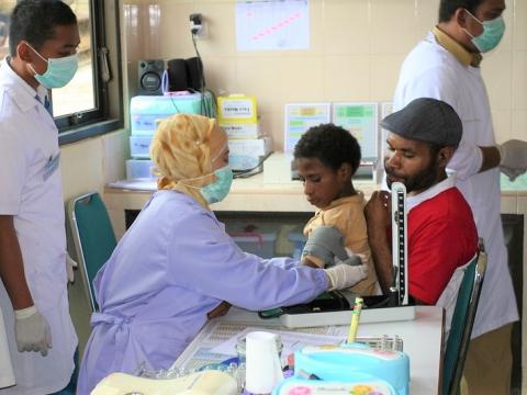 Tuberculosis patient exam