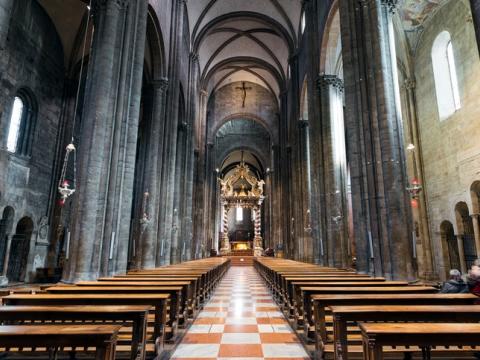 Empty Italian cathedral