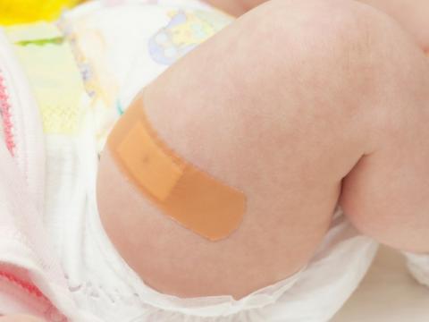 Vaccinated baby