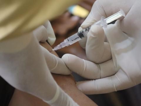 Vaccination close-up