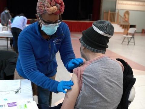 COVID vaccine clinic