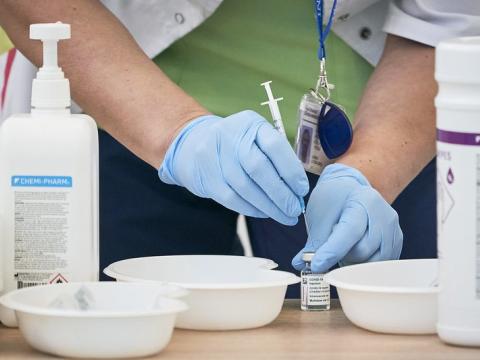 COVID vaccine prep