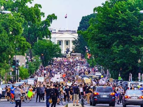 George Floyd protest in Washington, DC