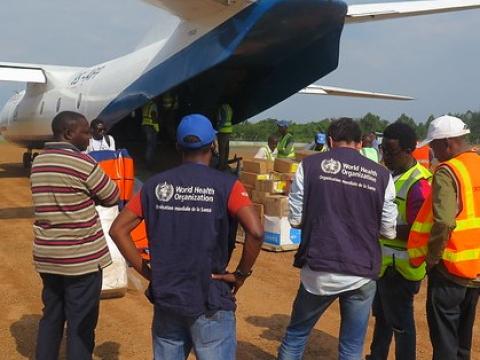 WHO DR Congo Ebola airlift