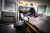 Ambulance with gurney