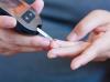 Blood glucose finger prick