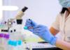 Blood sample in lab