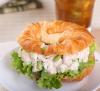 Chicken salad croissant sandwich