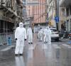COVID response team on China street